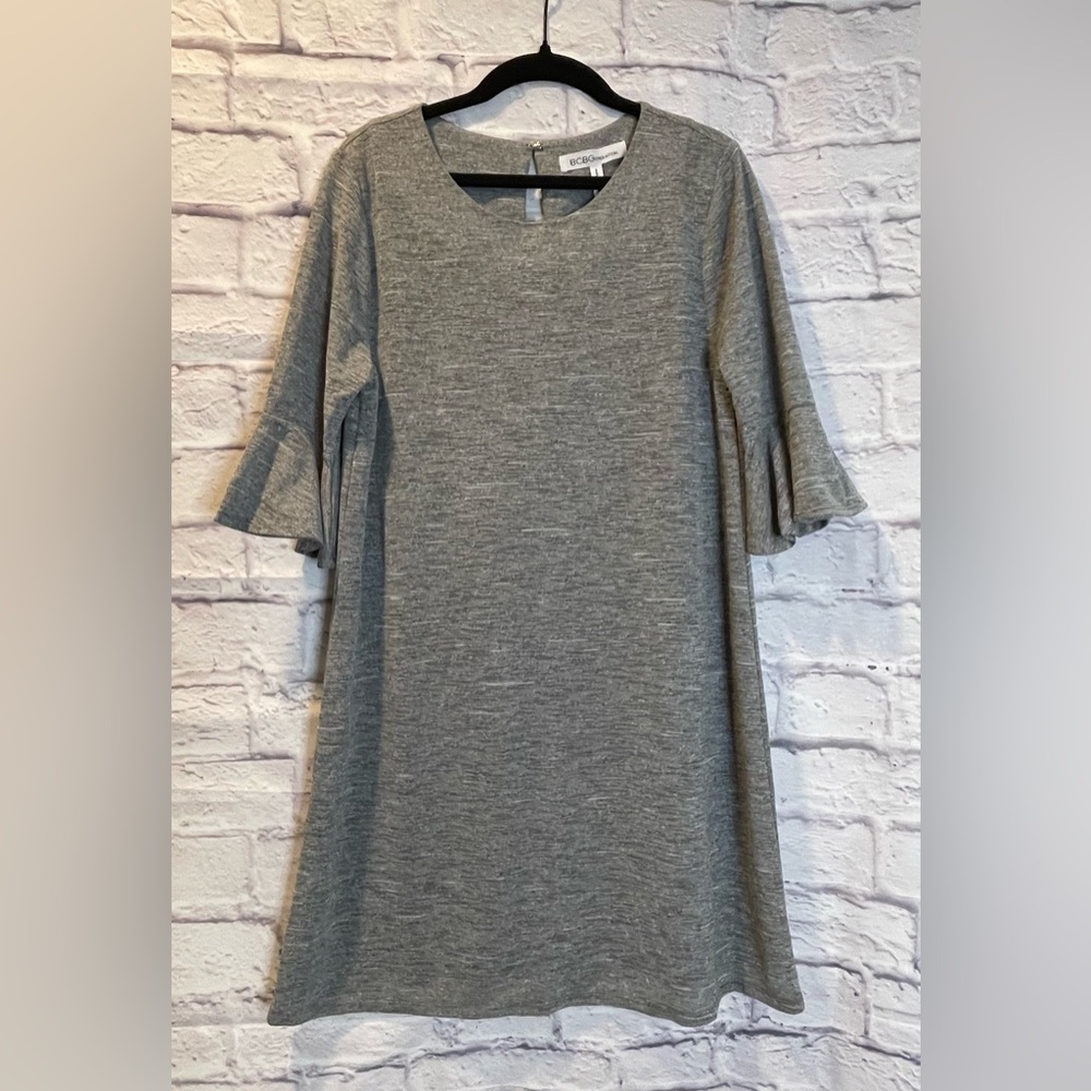 BCBGeneration Gray Midi Dress